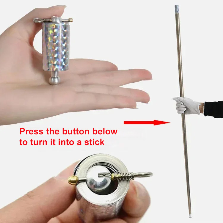 Telescopic deformation metal rod