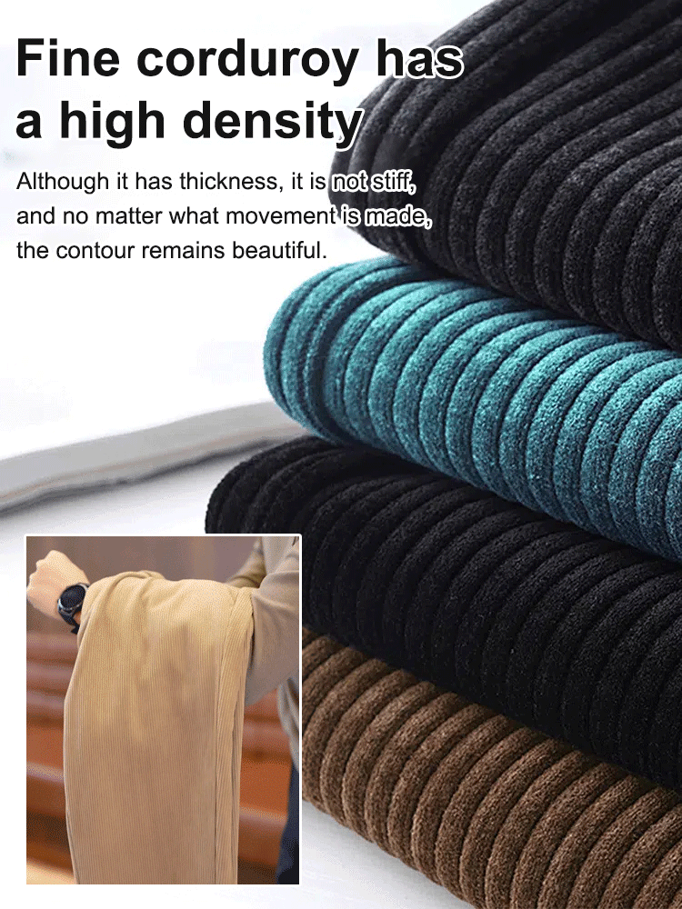 Corduroy trousers for men, autumn/winter, straight leg