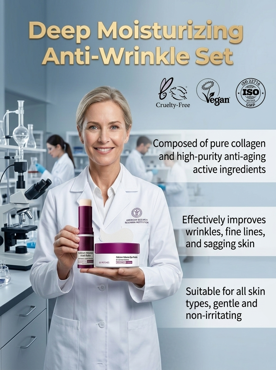 【🔥 Deep Moisturizing Anti-Wrinkle Set】💖 Effectively reduces various wrinkles -✨ Delays skin aging -🍃 Gentle, natural plant extracts, non-irritating -🤩 Suitable for all skin types