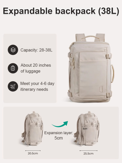 【Take the whole world】Box type large capacity backpack