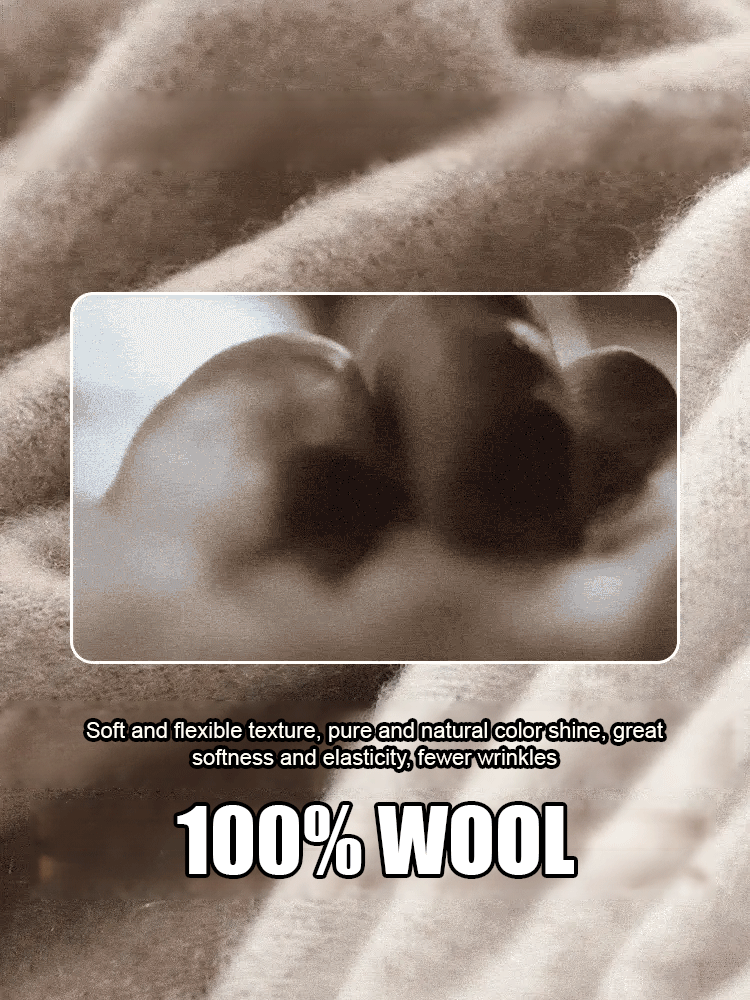 Pure Wool Shawl Coat