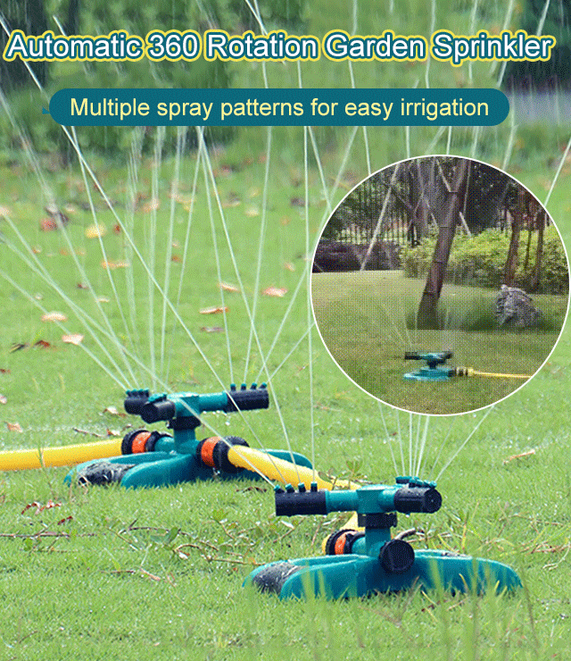 Automatic 360° Rotating Garden Sprinkler