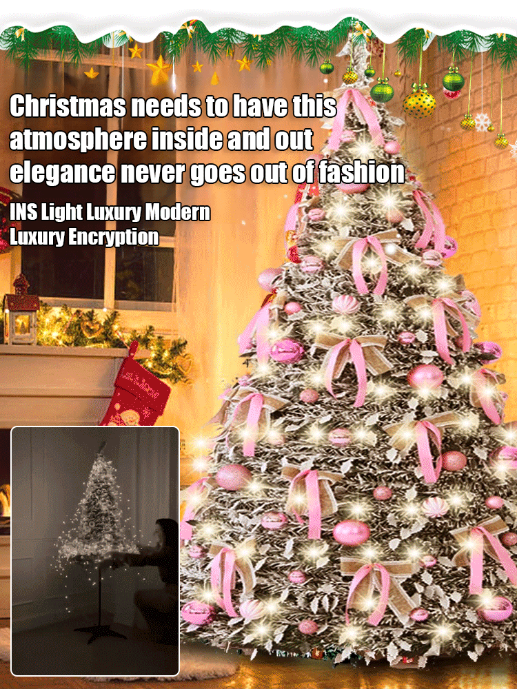 【Romantic Christmas】Retractable and foldable Christmas tree