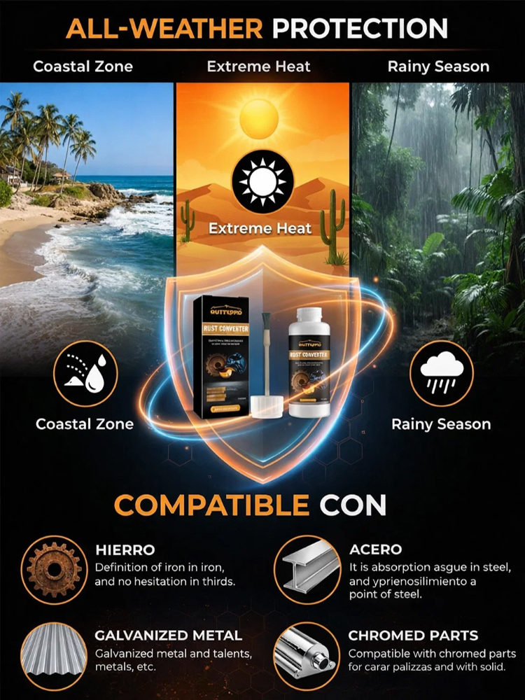 Rust-removing and refurbishing automotive primer converter