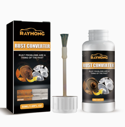 Rust-removing and refurbishing automotive primer converter