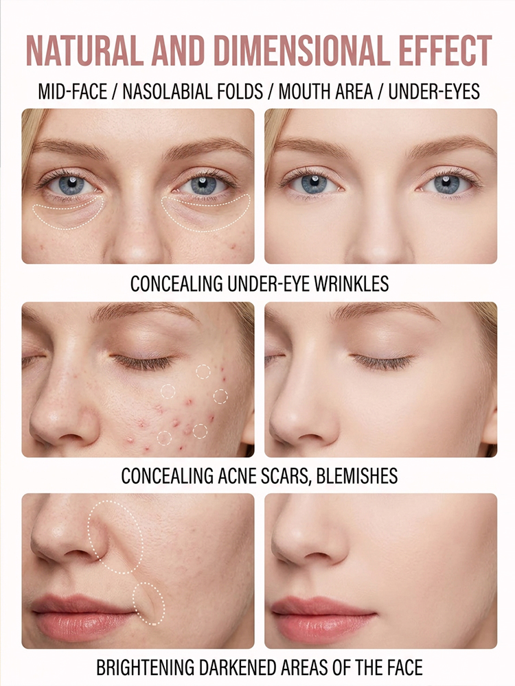 30-second tear trough dual-tone highlighter palette