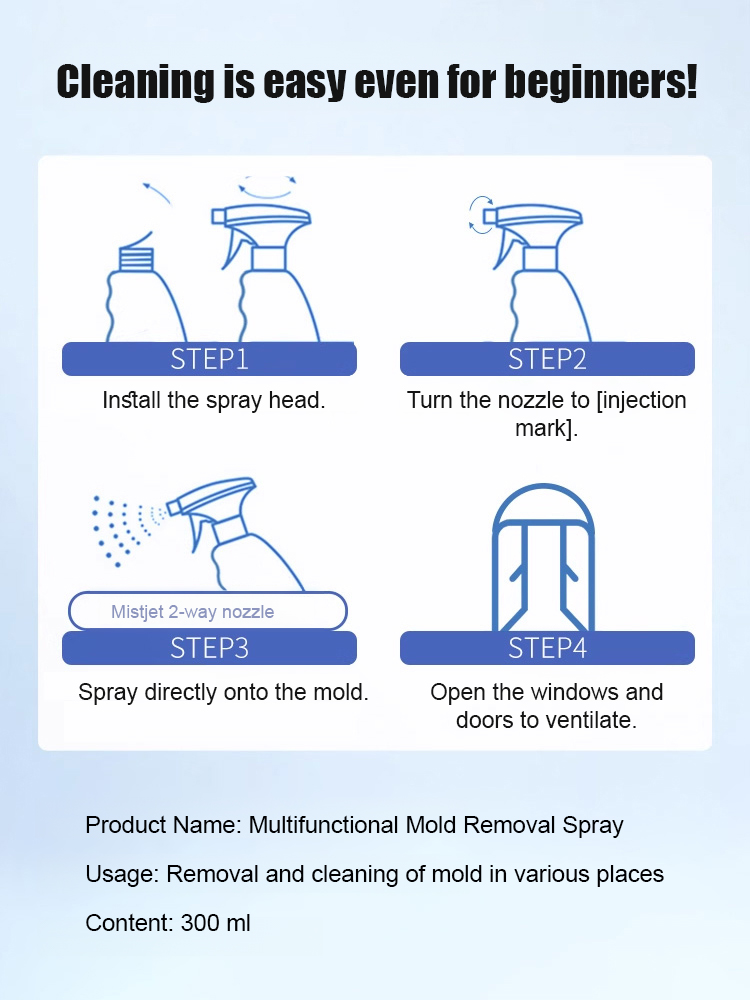 [No Wiping Required] Multi-functional Mold Removal Spray