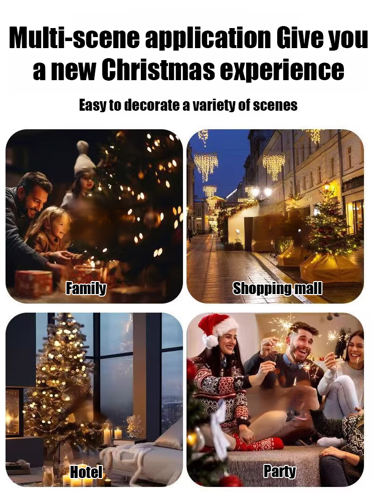 【Romantic Christmas】Retractable and foldable Christmas tree