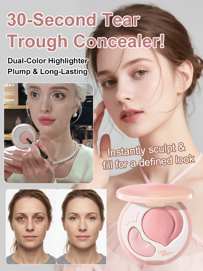 30-second tear trough dual-tone highlighter palette