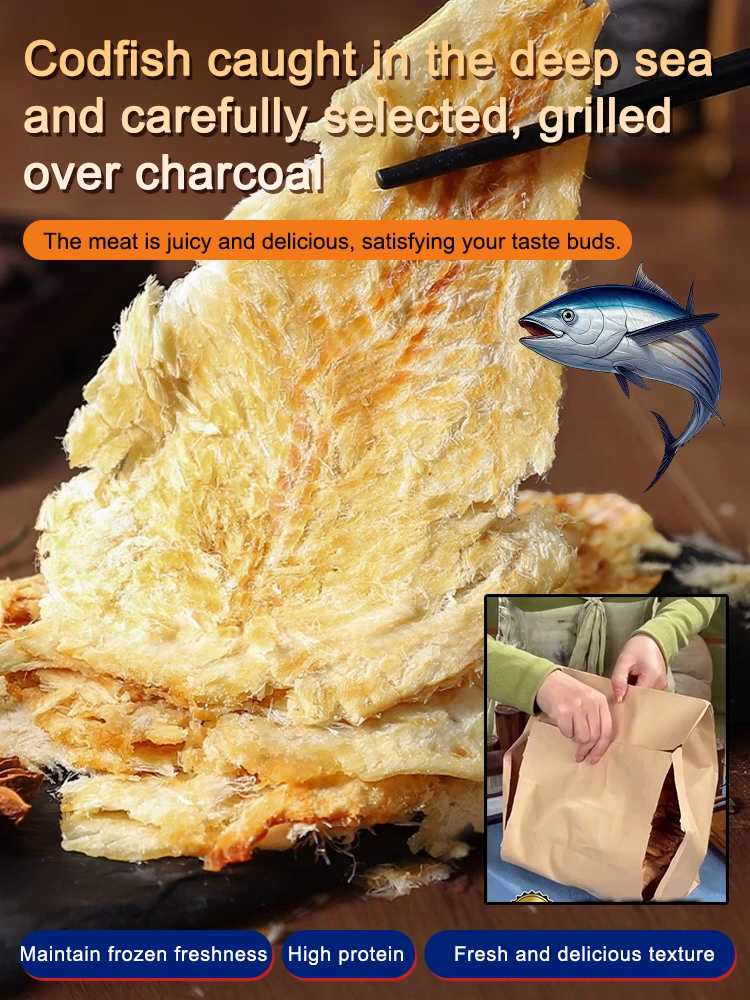 Shredded cod fillets