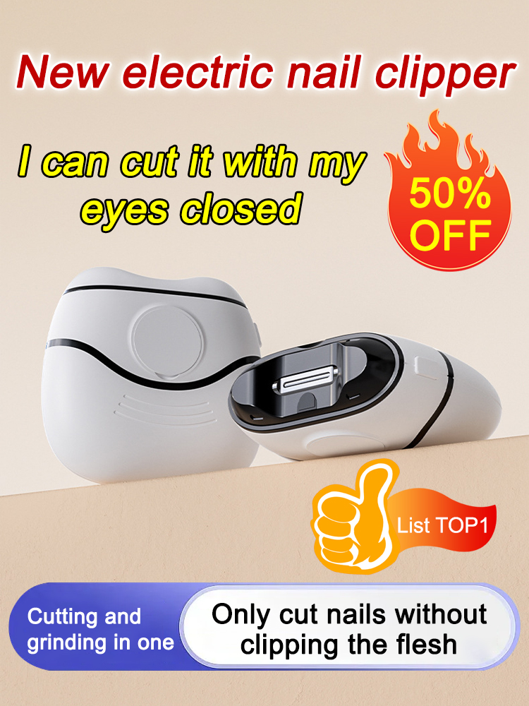 【Quick Nail Trimming, Gentle on Skin】New Electric Nail Trimmer