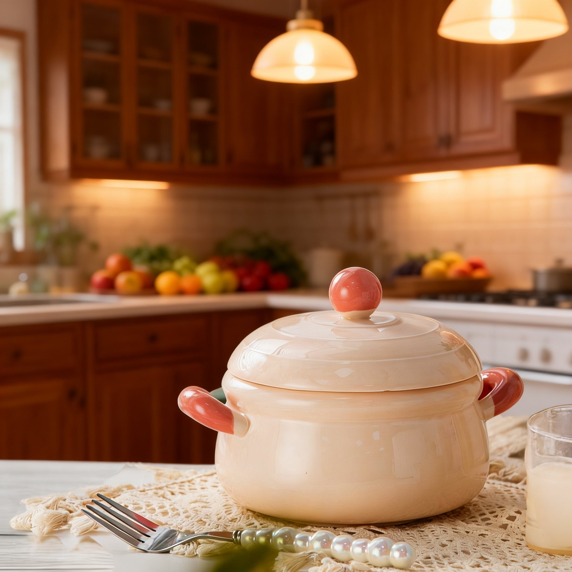 High-End Niche Girls Ceramic Bowl with Lid, Instant Noodle Ramen Bowl