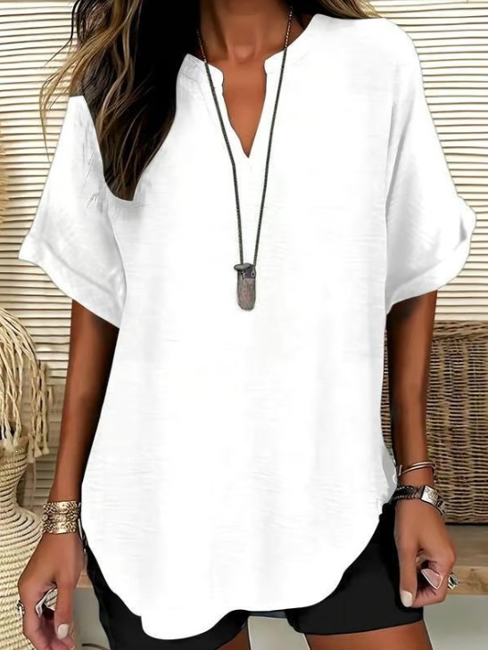 [LOOK 5KG SLIMMER IN 3 SEC] Exclusive Milano V-Neck Silk Blouse
