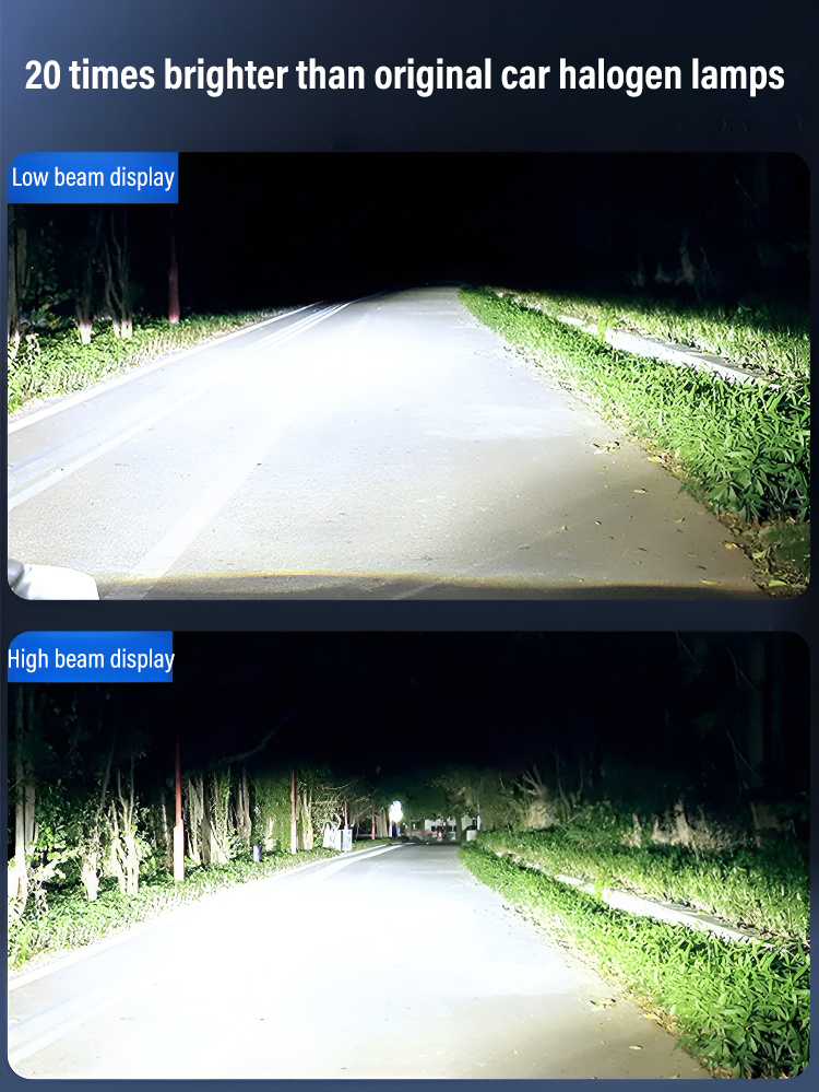 Aviation-grade high-distance concentrated LED car headlights