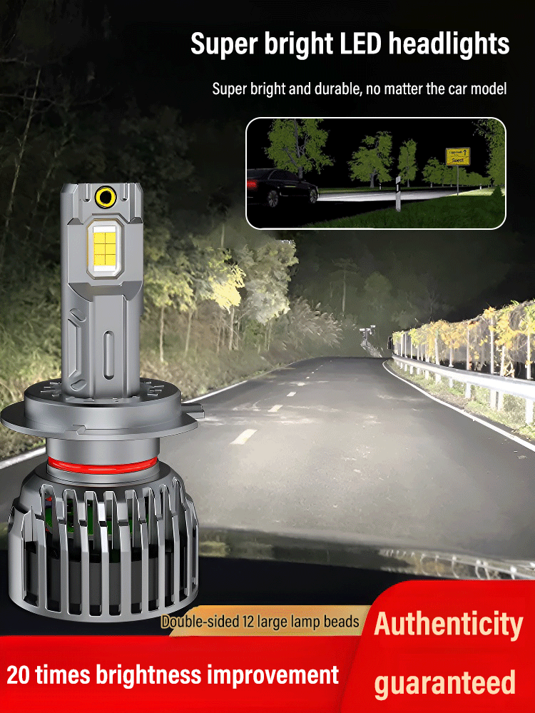 Aviation-grade high-distance concentrated LED car headlights