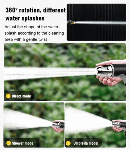 Multi-function car wash water gun with high pressure jet