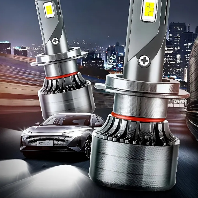 Aviation-grade high-distance concentrated LED car headlights