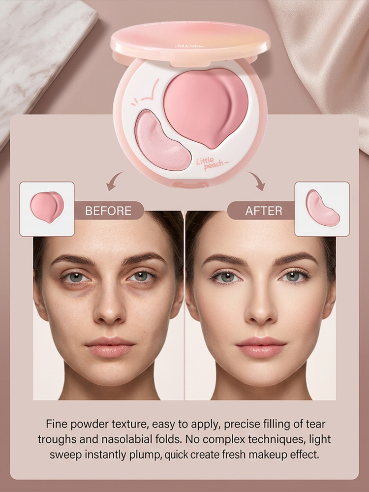 30-second tear trough dual-tone highlighter palette