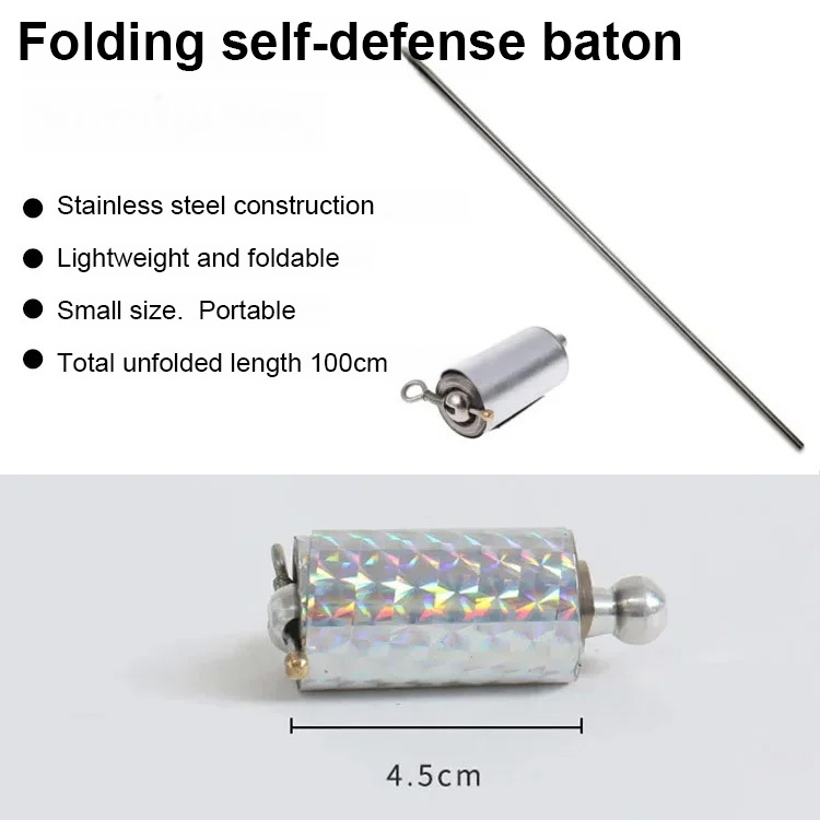 Telescopic deformation metal rod