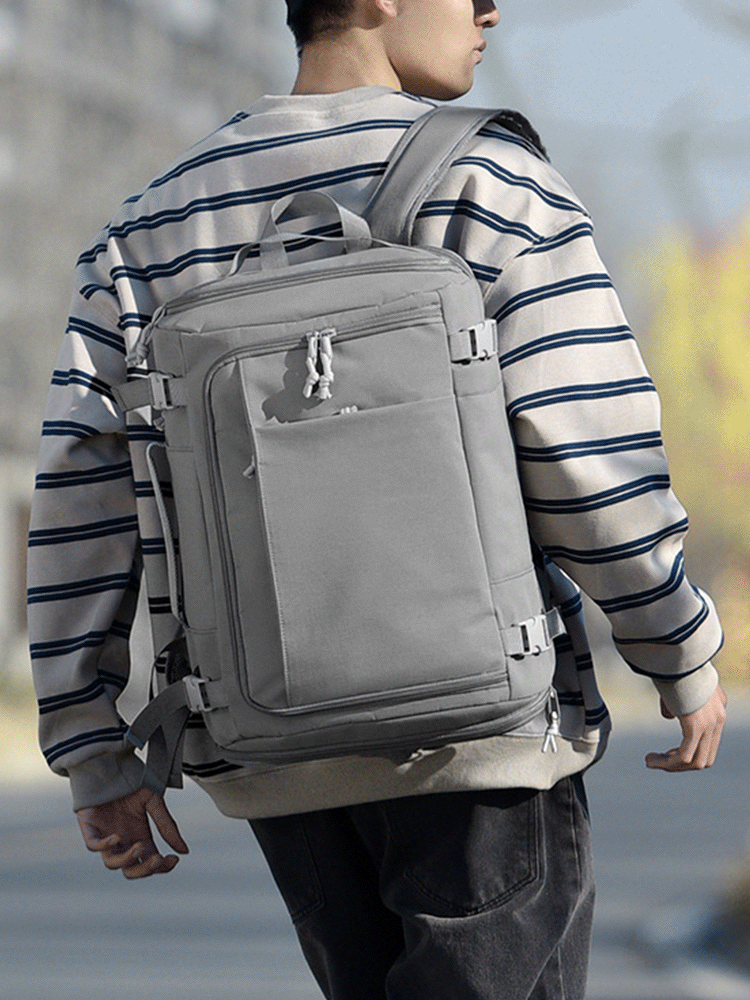 【Take the whole world】Box type large capacity backpack