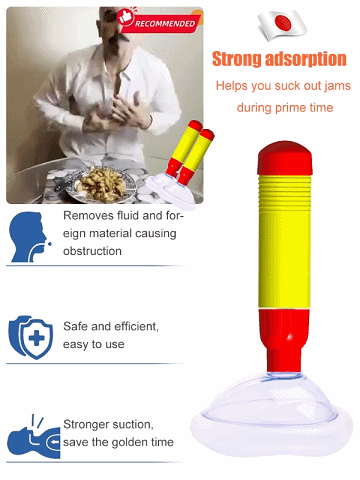 【Newly upgraded】Portable first aid choking device