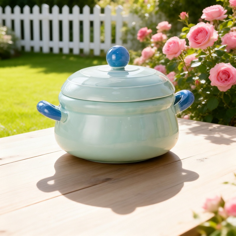 High-End Niche Girls Ceramic Bowl with Lid, Instant Noodle Ramen Bowl