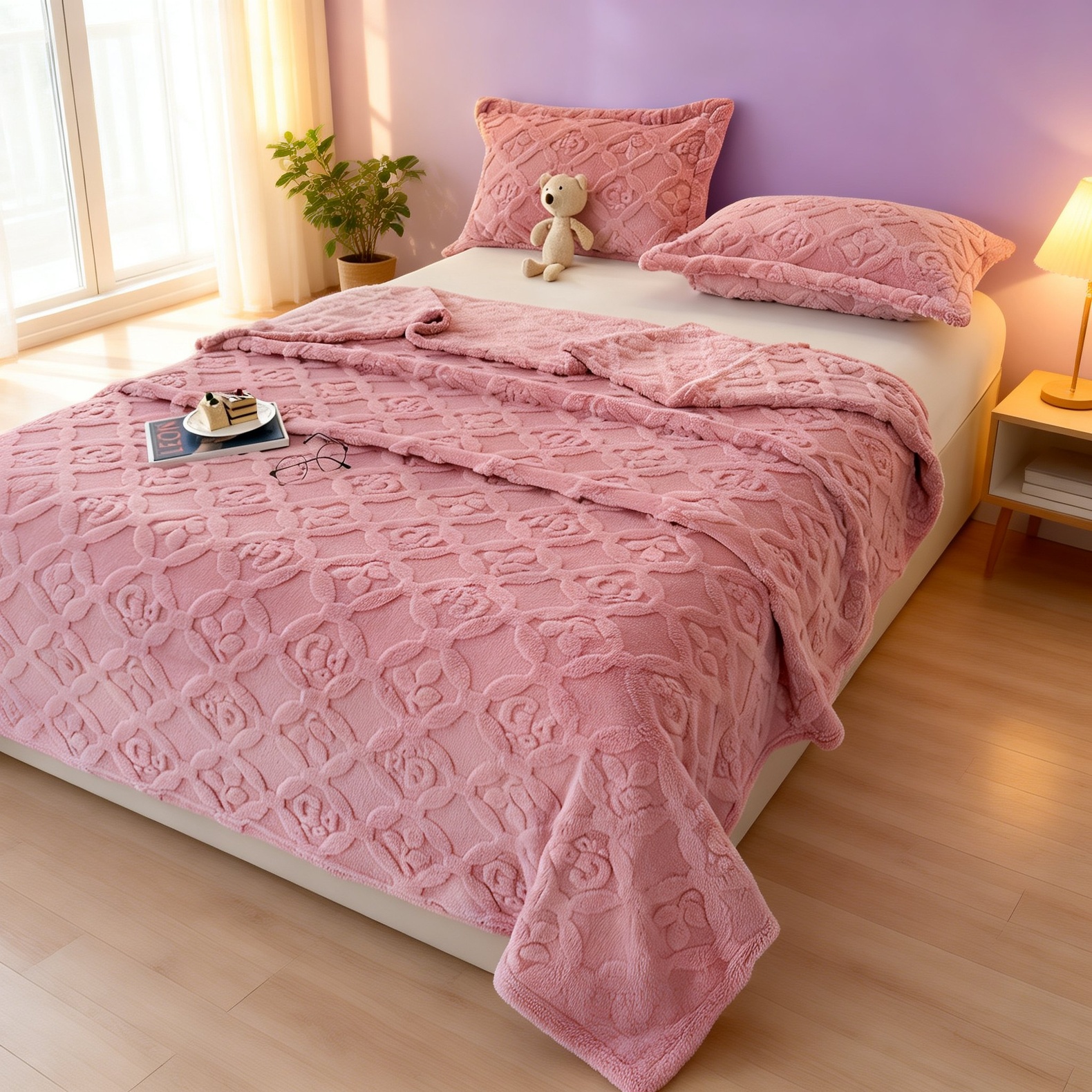 Soft Warm Coral Fleece Blanket
