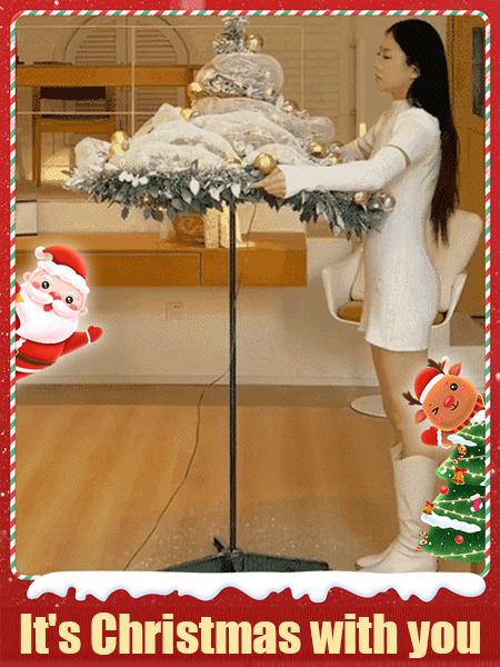 【Romantic Christmas】Retractable and foldable Christmas tree