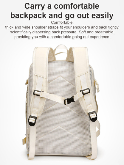 【Take the whole world】Box type large capacity backpack