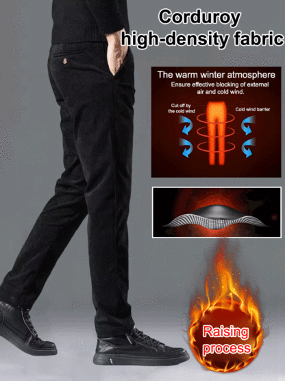 Corduroy trousers for men, autumn/winter, straight leg