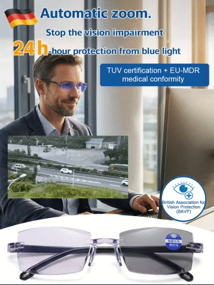 [Vision Returns to 20 Years Old] Smart Zoom Comfort Reading Glasses
