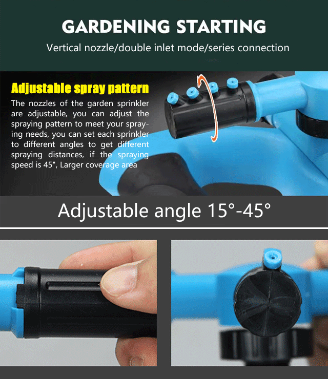 Automatic 360° Rotating Garden Sprinkler
