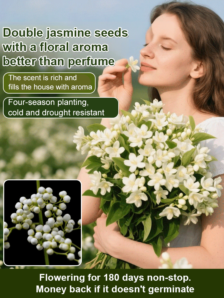 Super Fragrant Double-Petal Jasmine Flower Seeds