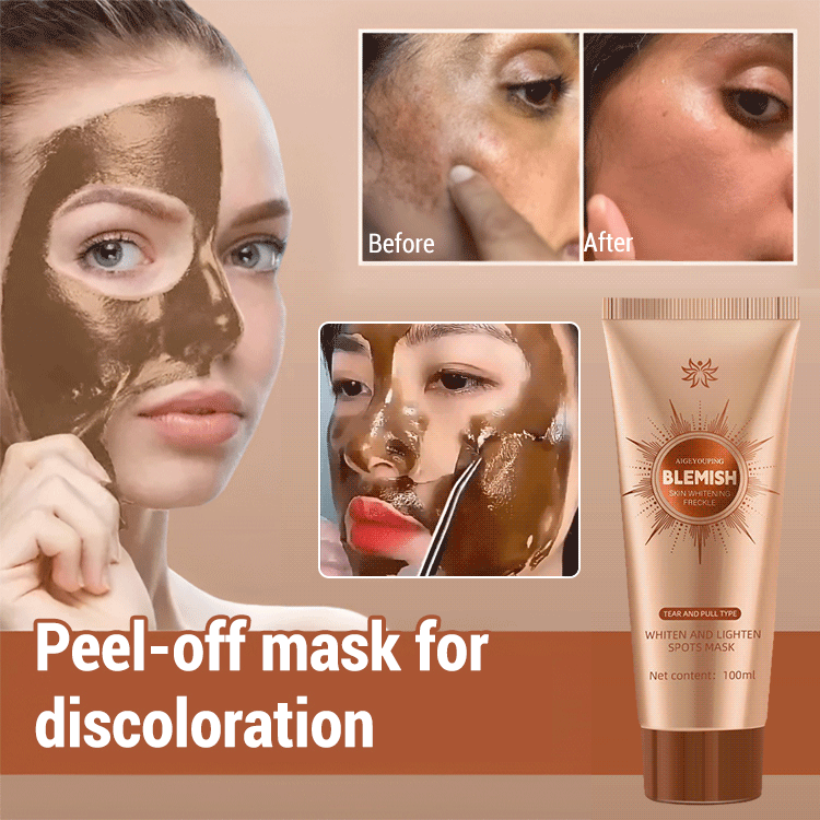 Whitening peel-off mask for sensitive skin