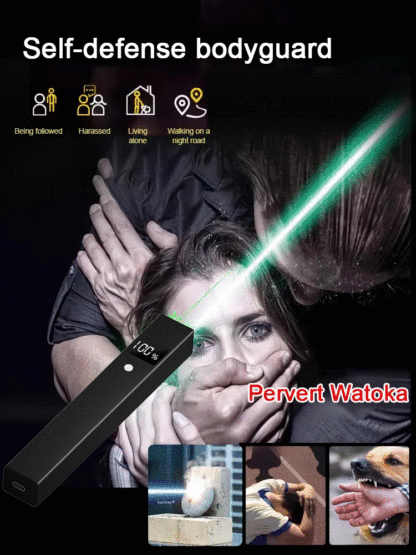 Rechargeable long-range laser pointer