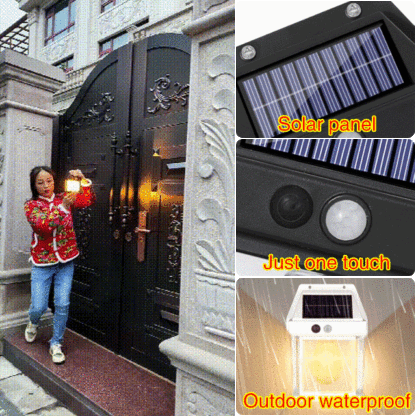 Solar lamp tungsten wall lamp