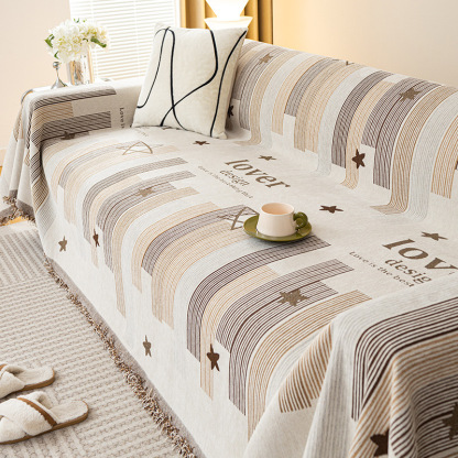 Double-sided chenille sofa towel