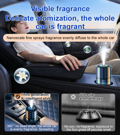 [With Starry Sky Lid]AI Nano Mist Intelligent Car Aromatherapy Device