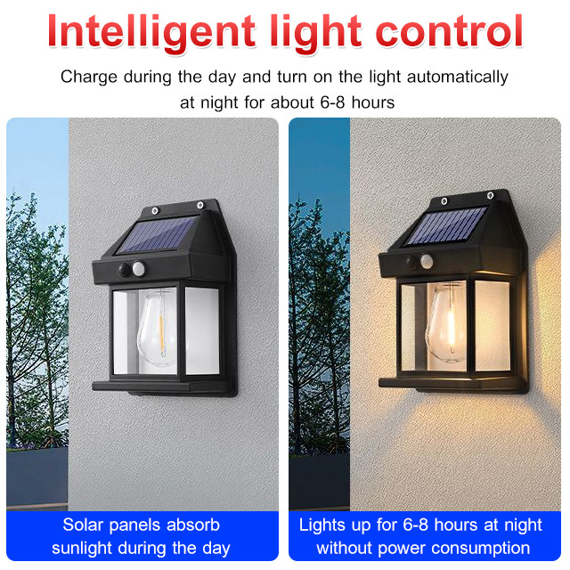 Solar lamp tungsten wall lamp