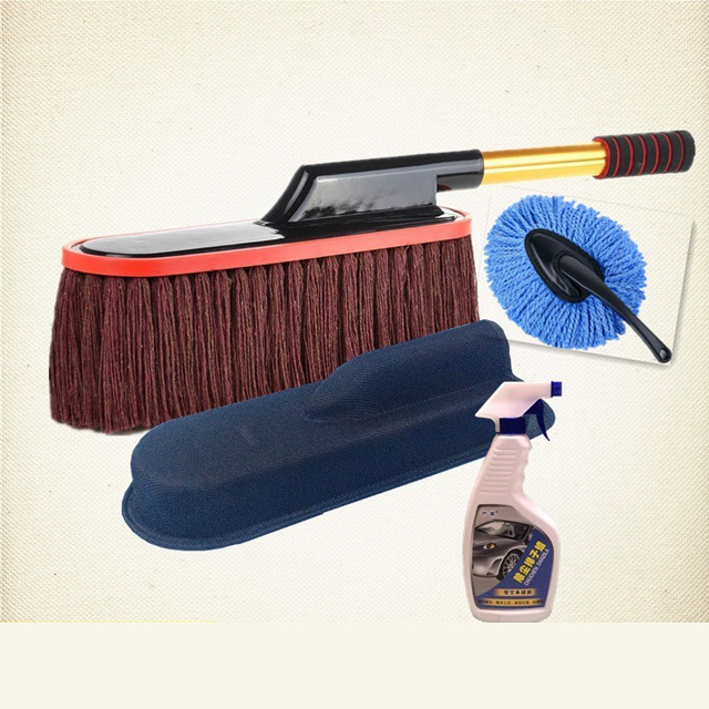 Cotton wax car cleaning mop