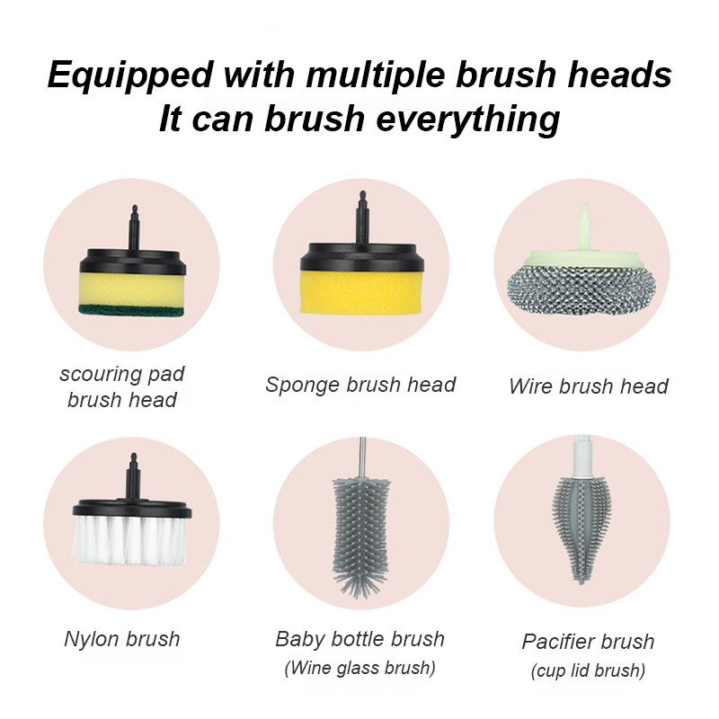Multifunctional electric cleaning brush
