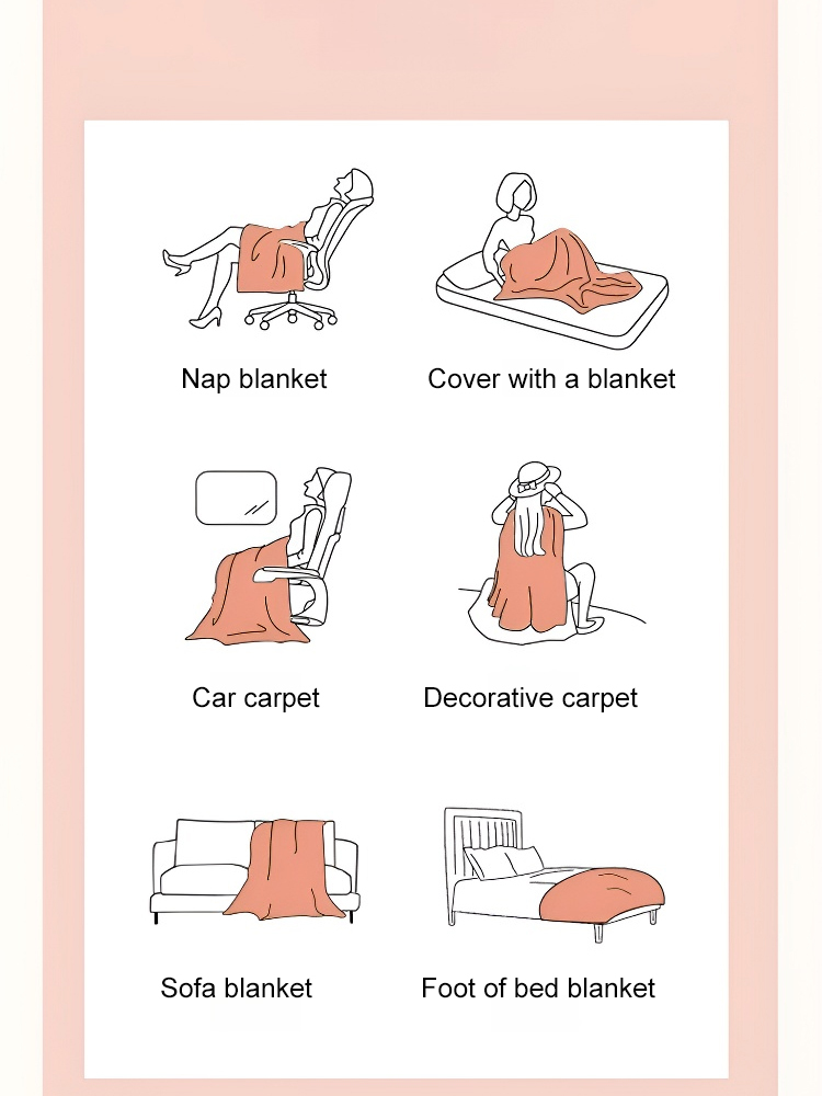 Rabbit wool velvet double face velour blanket