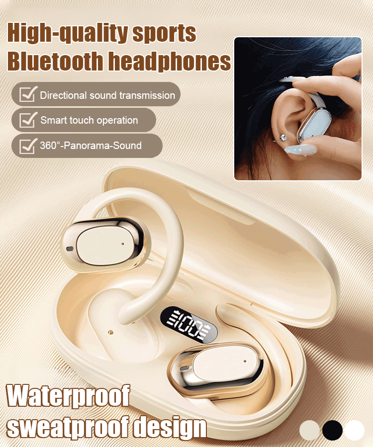 Wireless Bluetooth headset without ear hook