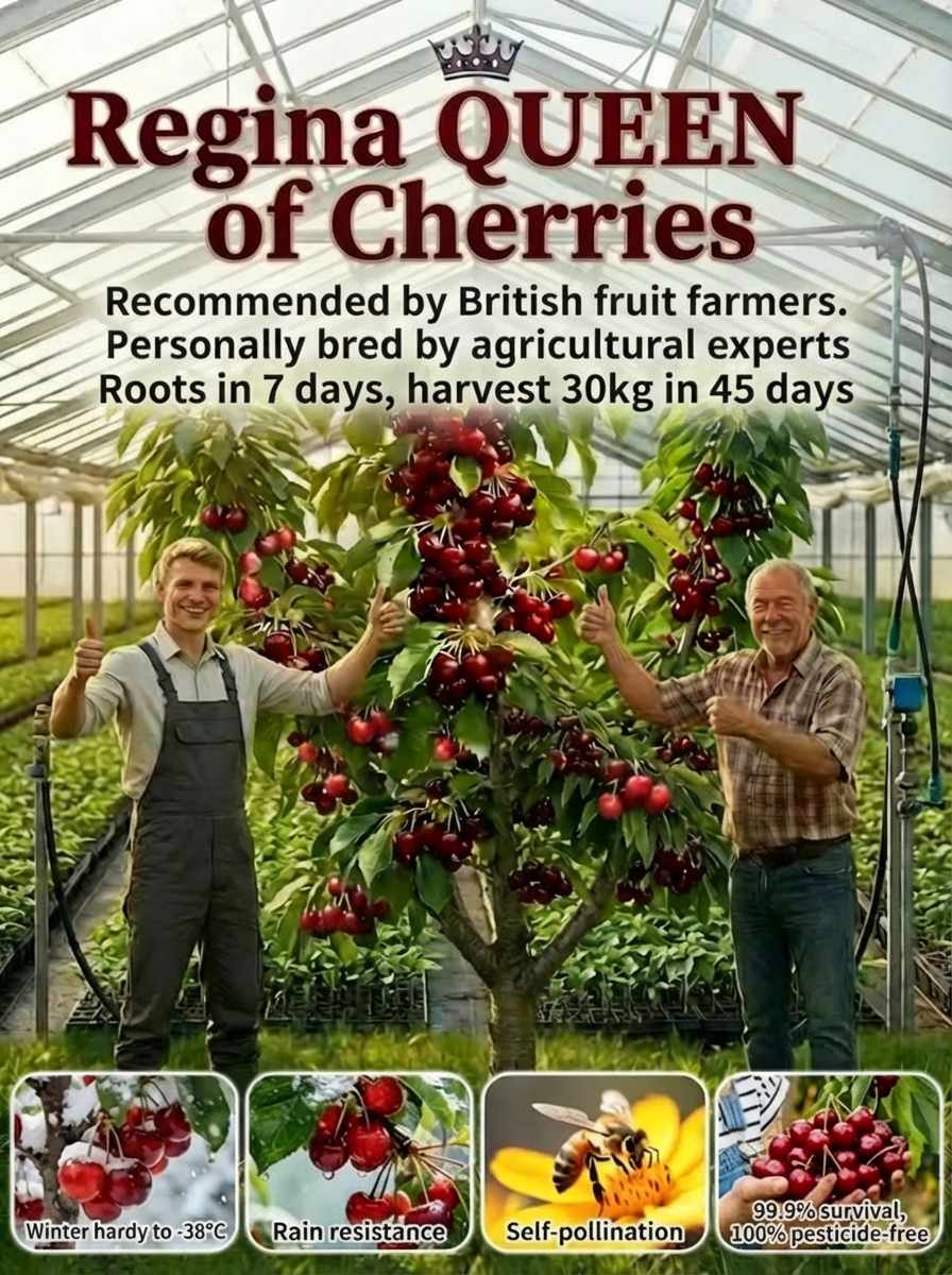 4-in-1 Grafted Premium Columnar Cherry tree –Perfect for novices！