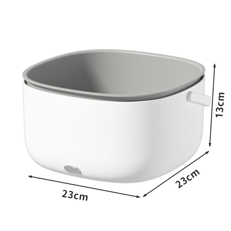 Ultrasonic large capacity double-layer vegetable washing basket