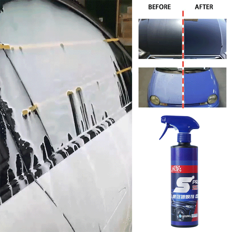 Fast-acting car coating agent