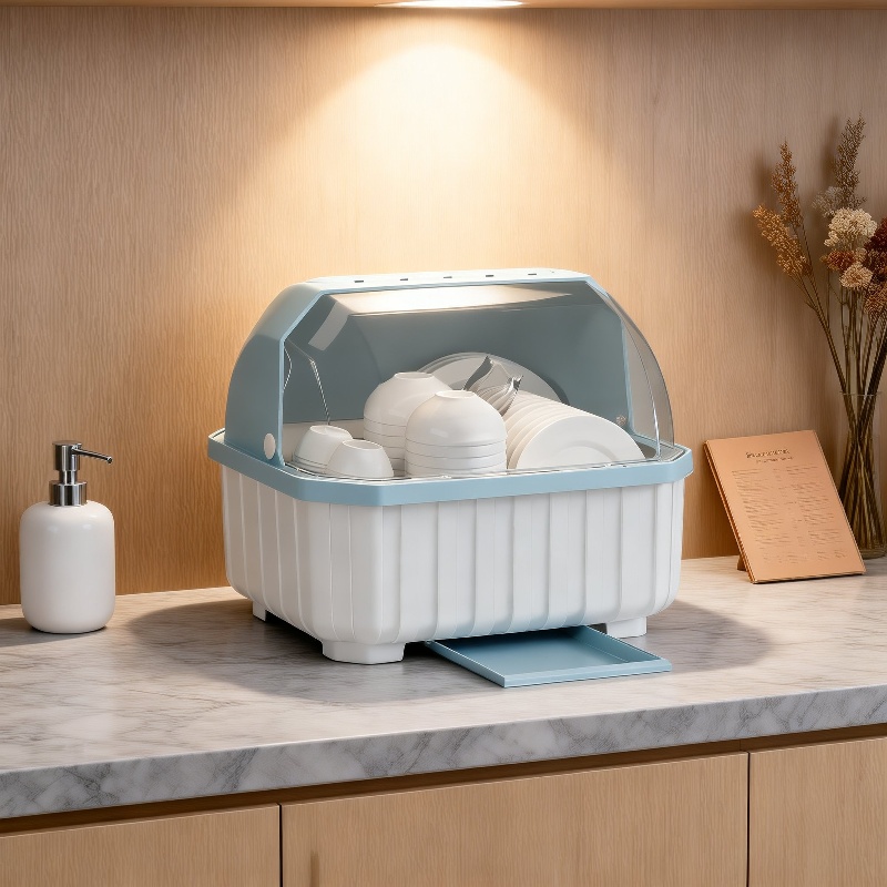 Tableware organizer box with separate compartments