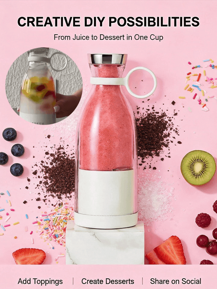 Travel Mini Electric Juicer Cup❄️Enjoy Fresh Smoothies in 30 Seconds🍄Enjoy Blending Anytime, Anywhere💧