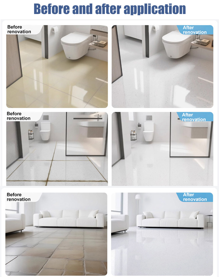 Imitation marble colored sand self-leveling floor paint