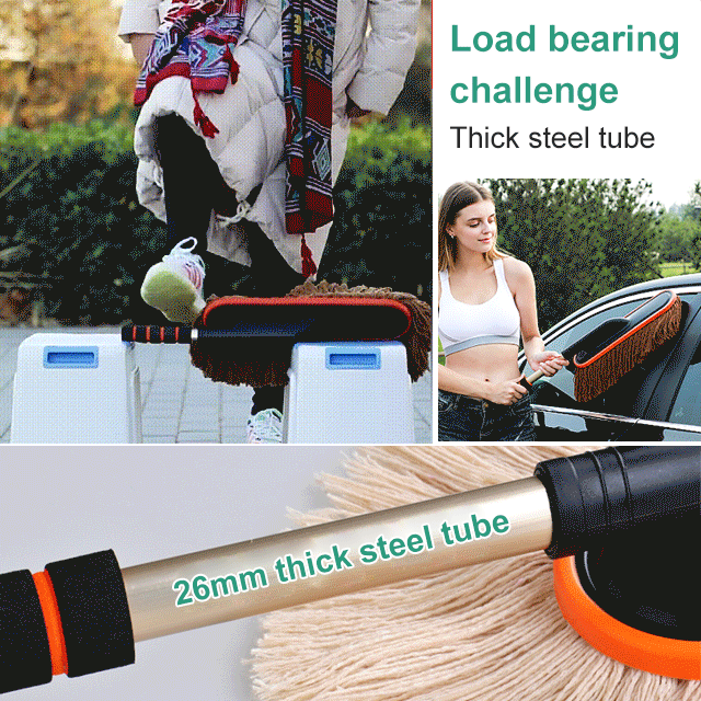 Cotton wax car cleaning mop